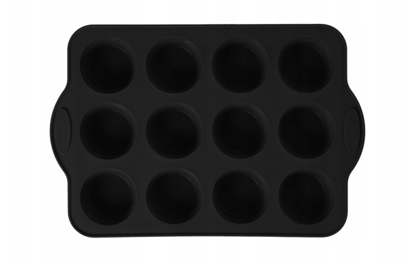Silikónová forma na pečenie 12 ks muffinov SMART BLACK