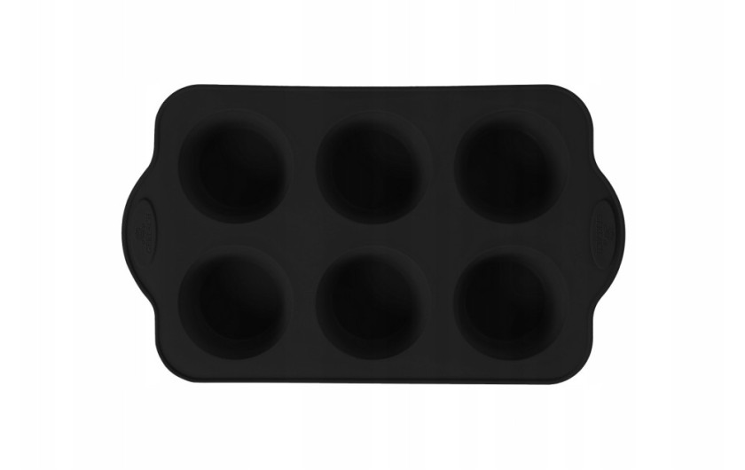 Silikónová forma na pečenie muffinov 6ks SMART BLACK